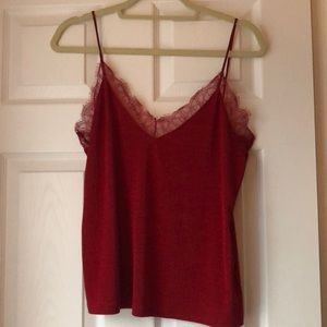 Lace trim cami